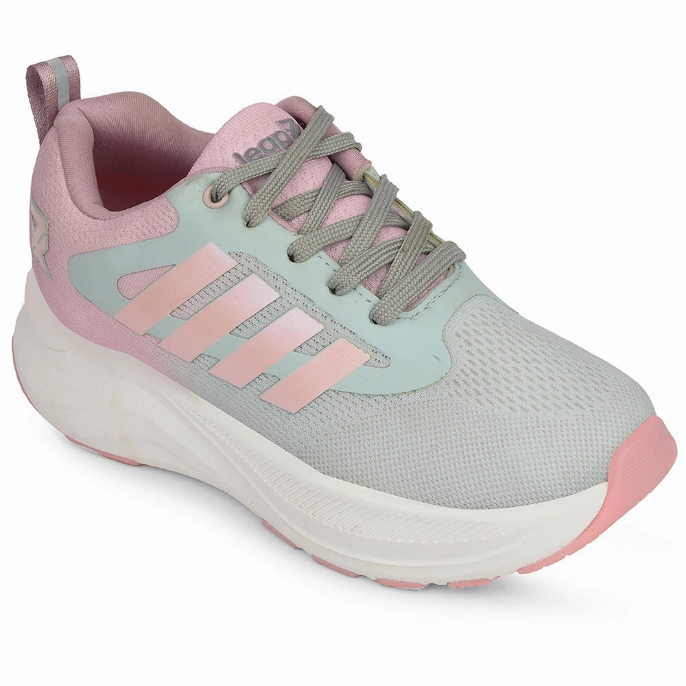 Leap7x Pink Sports Lacing Running Shoes For Women REMSY-1 By Liberty Adidas Amplimove Trainer Shoes