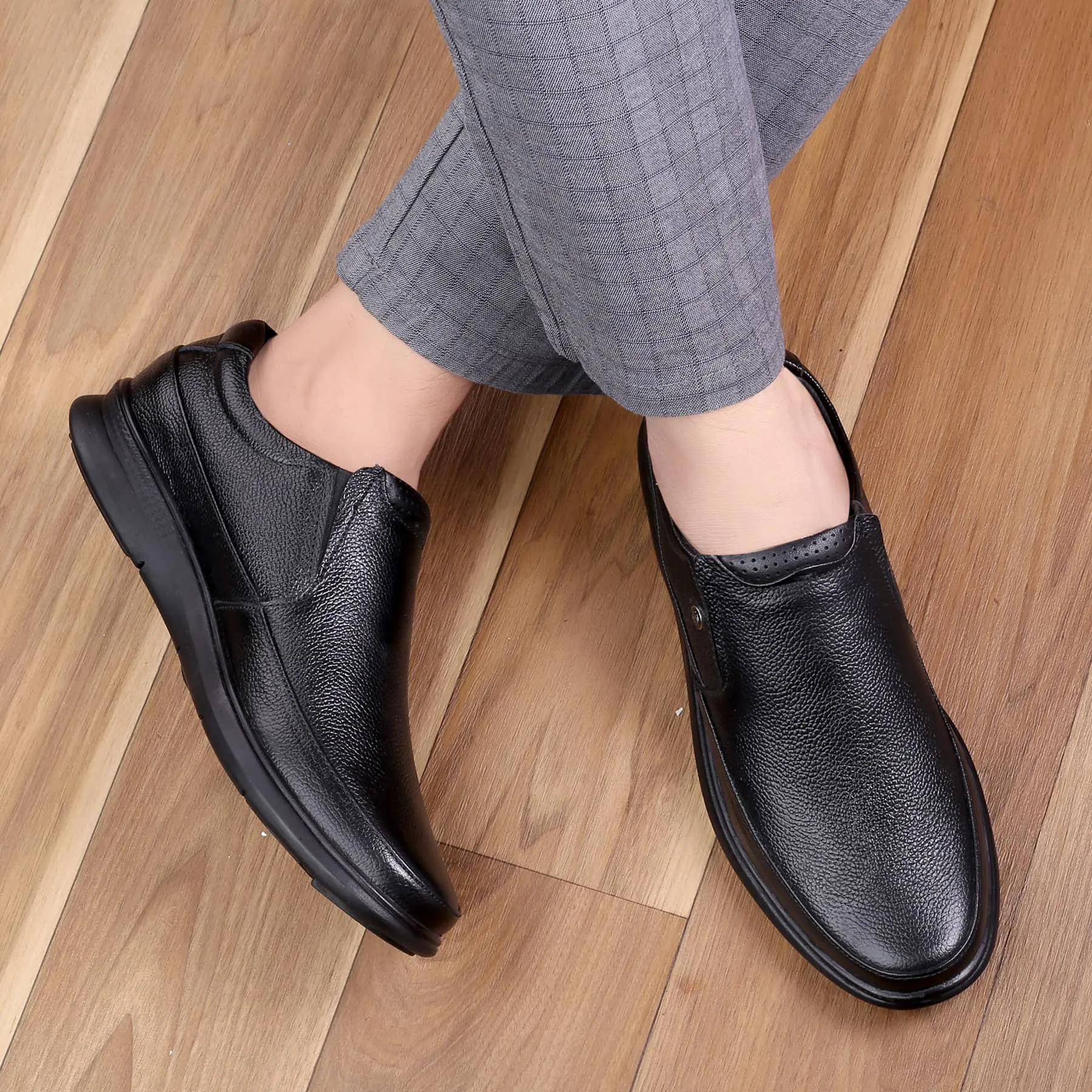 Bacca Bucci Leather Office Slip-ons Formal Shoes | UK- 06 to 14 Soda Shoes Slip Ons