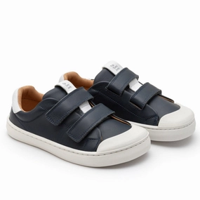 Tip Toey Joey Boy's and Girl's Ramp Sneakers - Navy / White Cowboys Sneakers