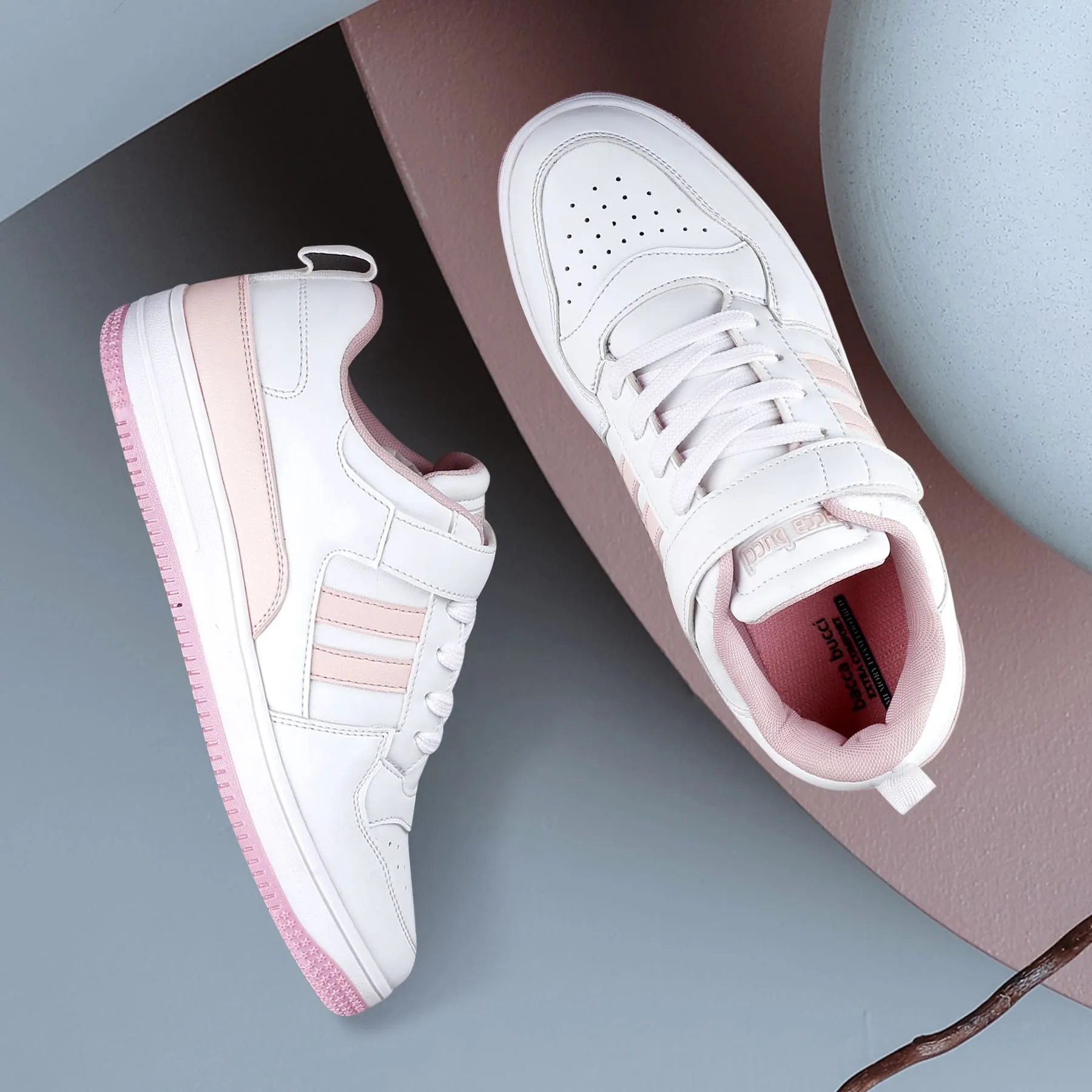 Sneakers Boss Bacca Bucci PHOENIX Low-Top Fashion Women's Sneakers with Hook & Loop Closure