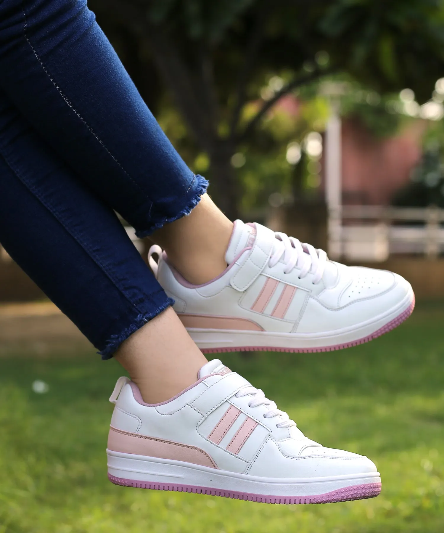 Tennis Shoes Sneakers Bacca Bucci PHOENIX Low-Top Fashion Women's Sneakers with Hook & Loop Closure