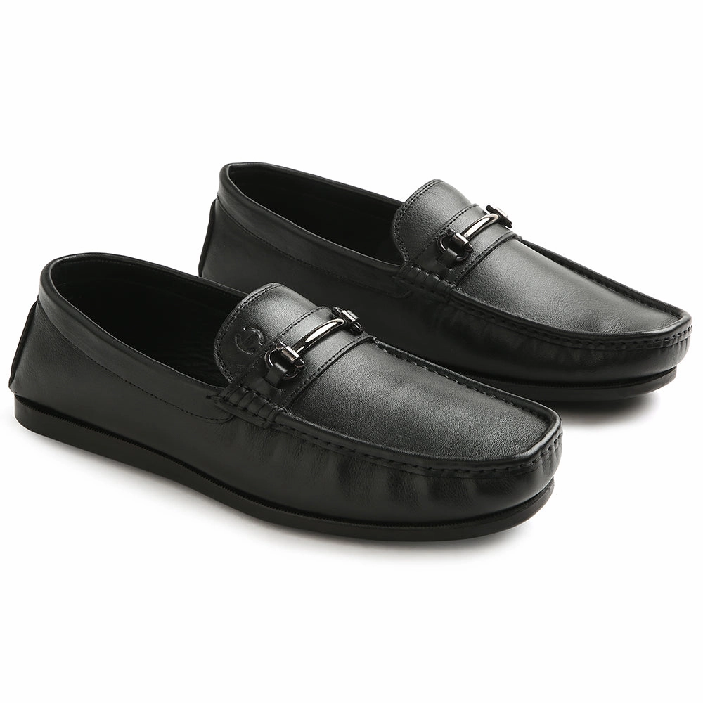 Freda Salvador Elba Loafers Healers Black Casual Loafers For Men S201-01 By Liberty