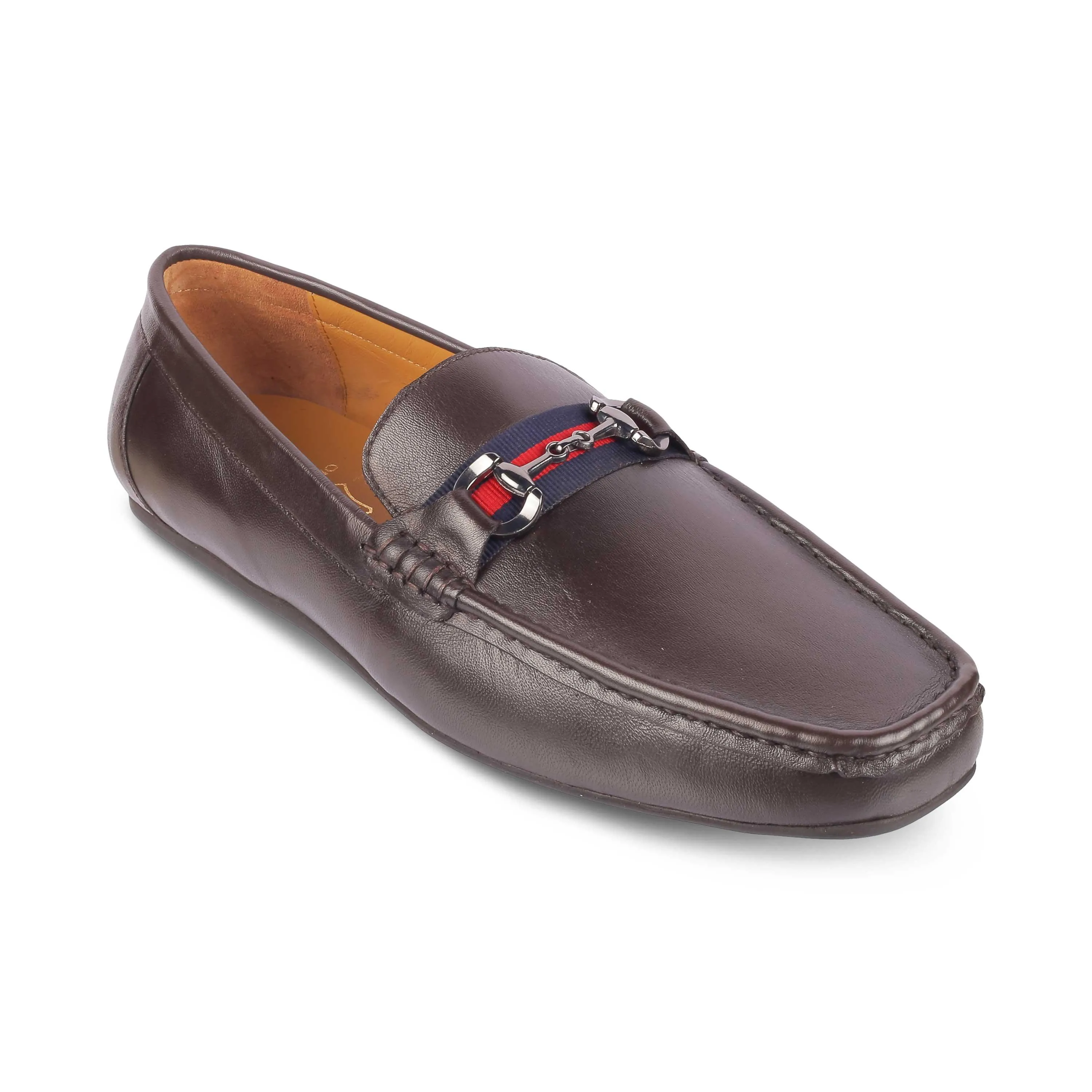 Tresmode Bilbao Brown Men's Leather Loafers Jeans And Loafers