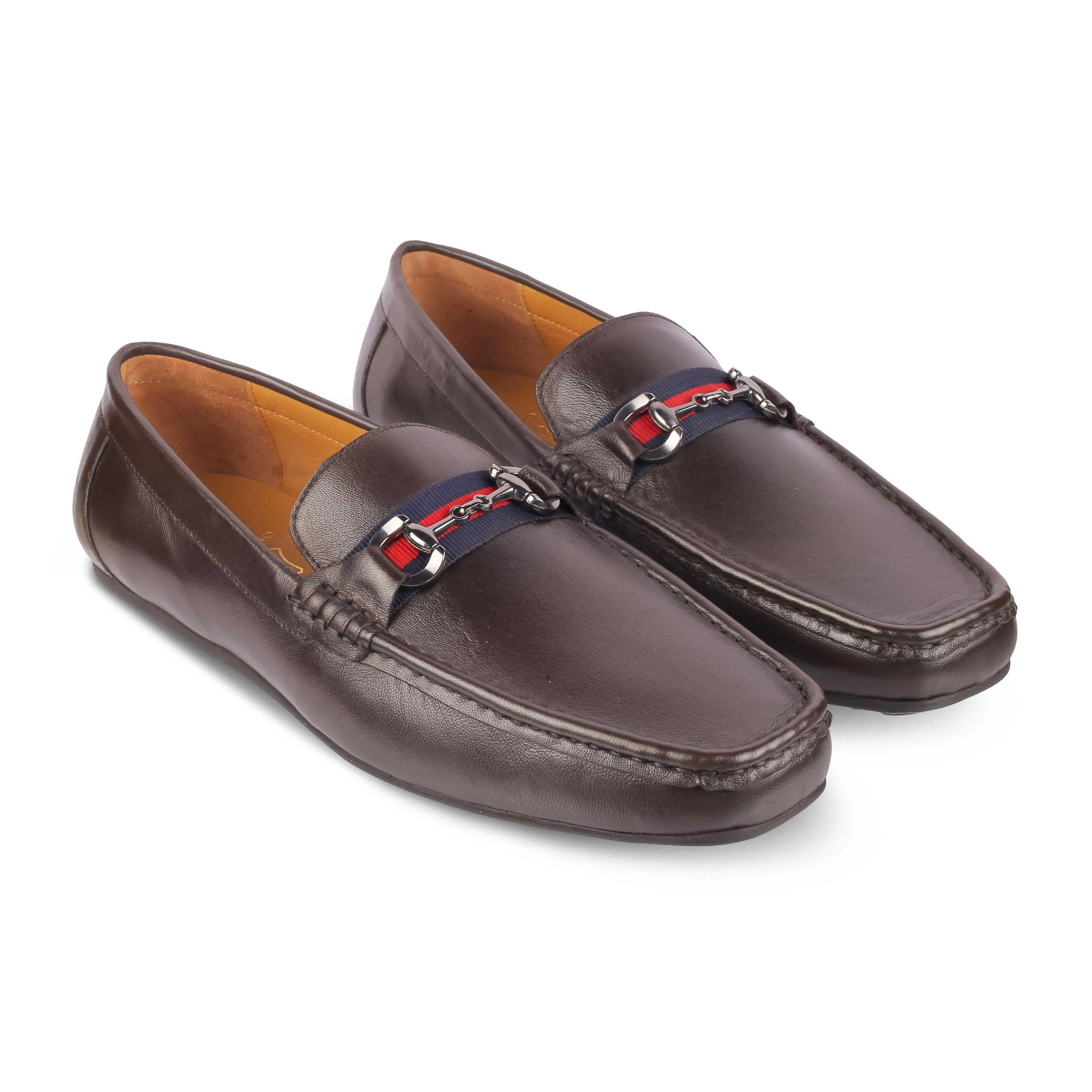Leather Slip On Loafers Tresmode Bilbao Brown Men's Leather Loafers