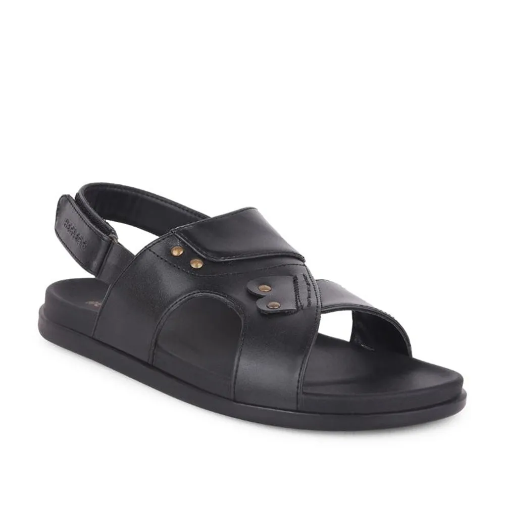 Sandals Sparkly Healers Casual Black Sandal For Men DANVER-E By Liberty