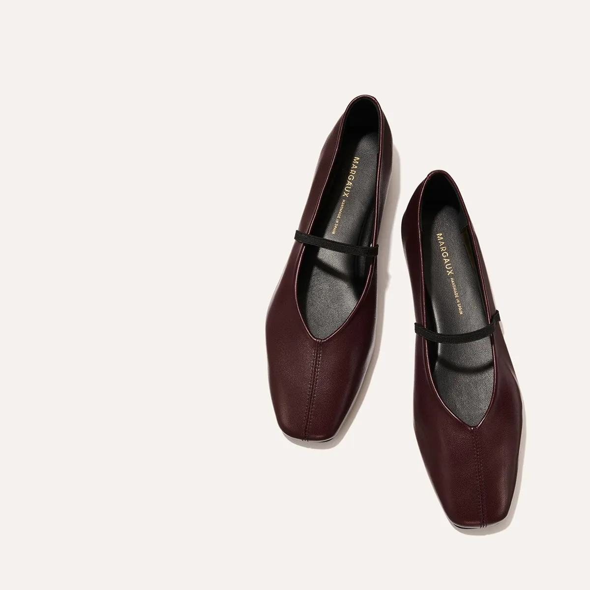 The Phoebe - Burgundy Nappa Flat Shoes For Boxing