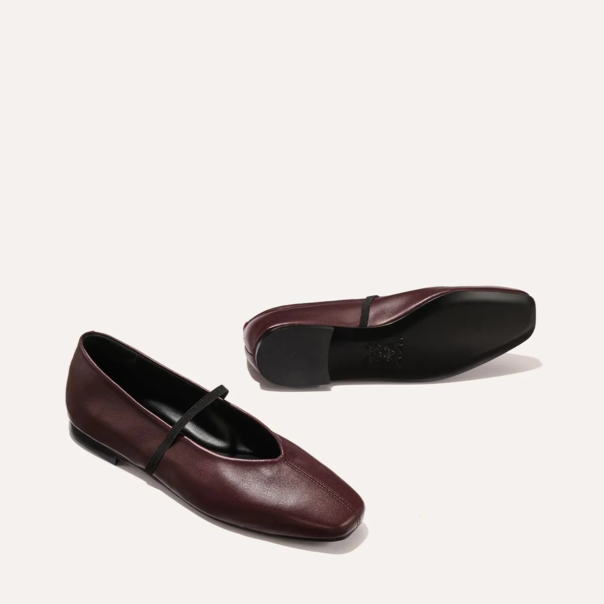 The Phoebe - Burgundy Nappa Satin Shoes