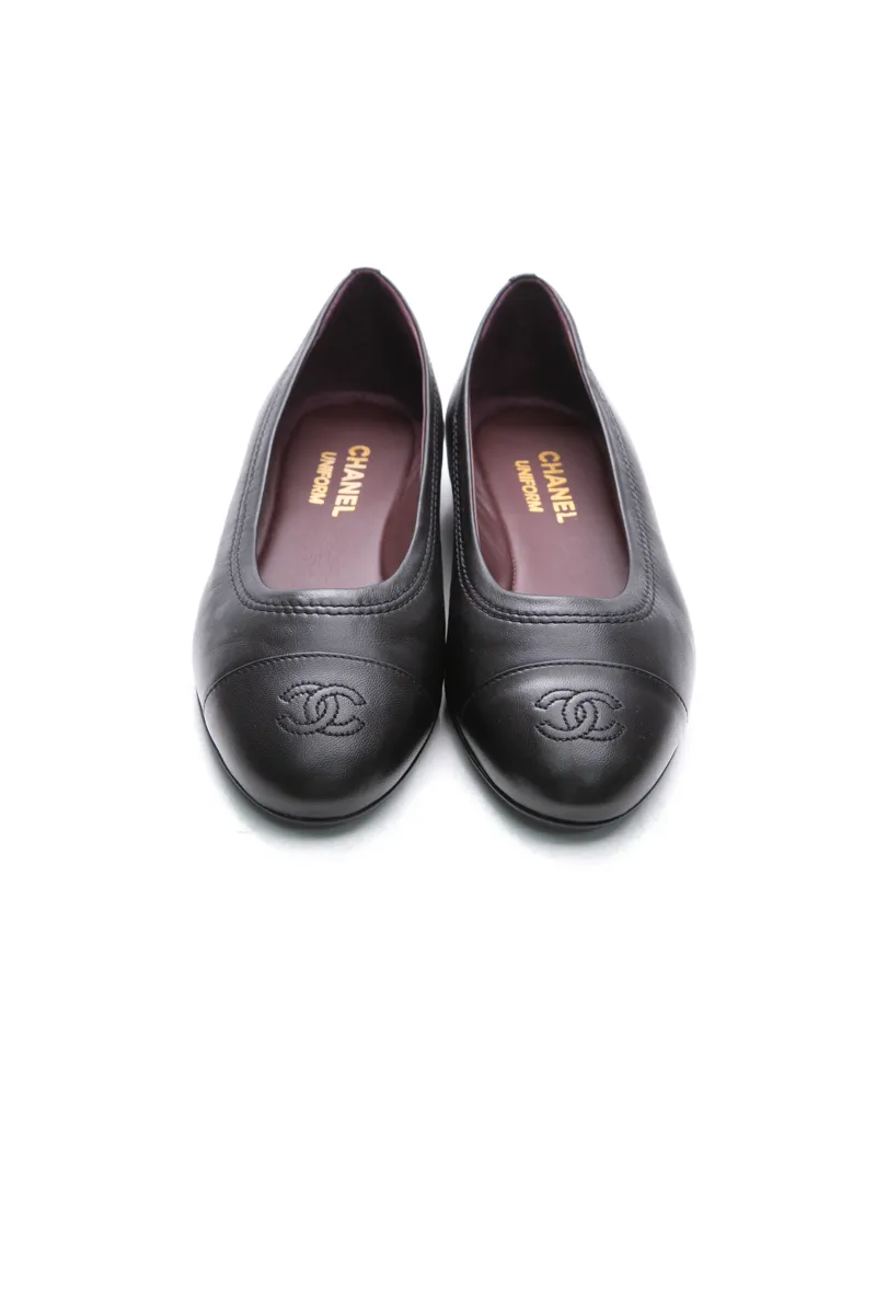 Flat Sole Shoes Formal Uniform Ballerina Flats - Size 37