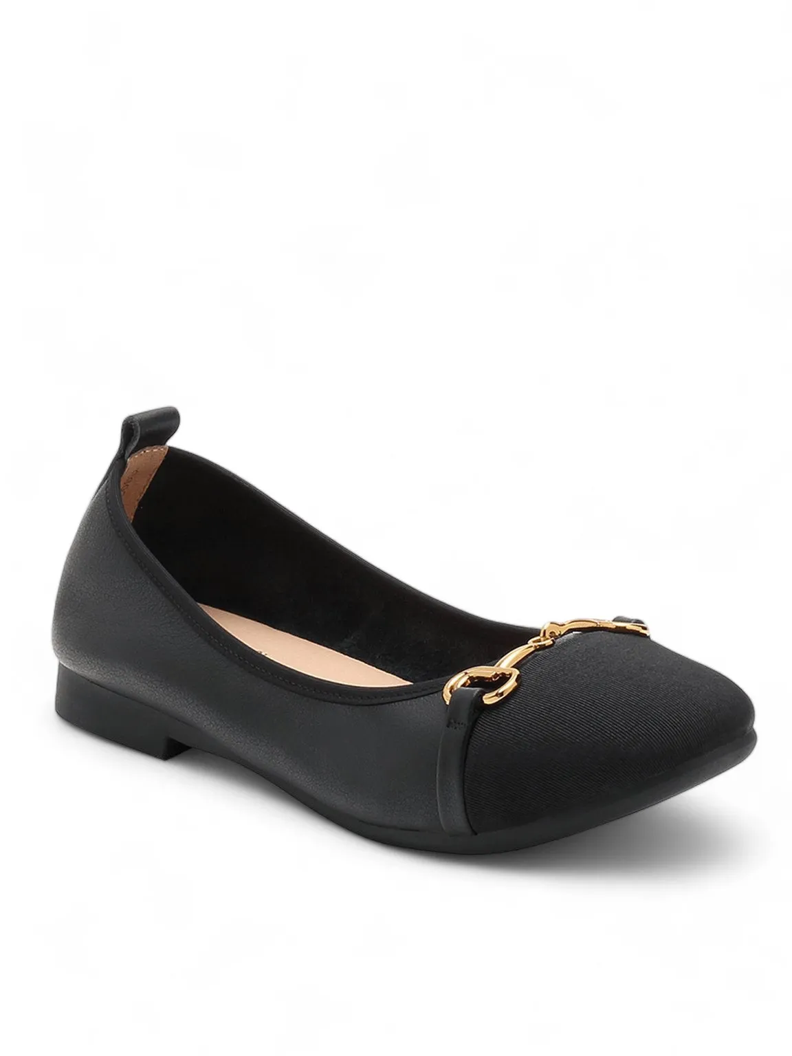 Marry Jane Shoes Flat Horsbit Two-tone Ballerina Flats