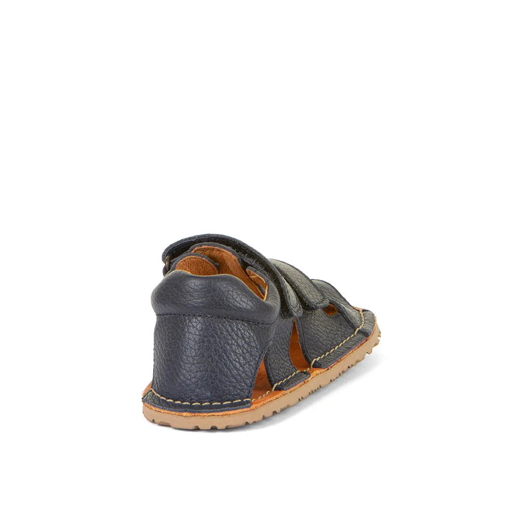 Slide Sandals Flat Froddo Boy's Barefoot Flexy Avi Sandals - Dark Blue