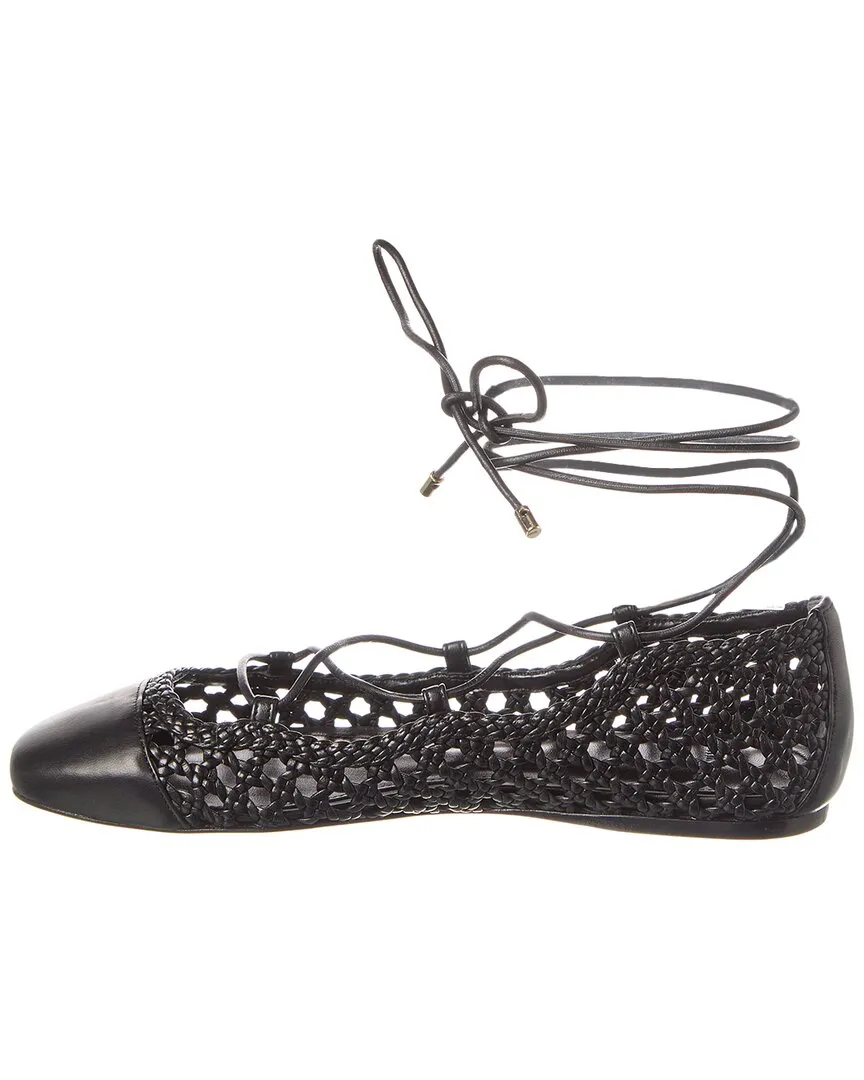 Office Wear Flat Shoes Alexandre Birman Tresse Leather Ballerina Flat
