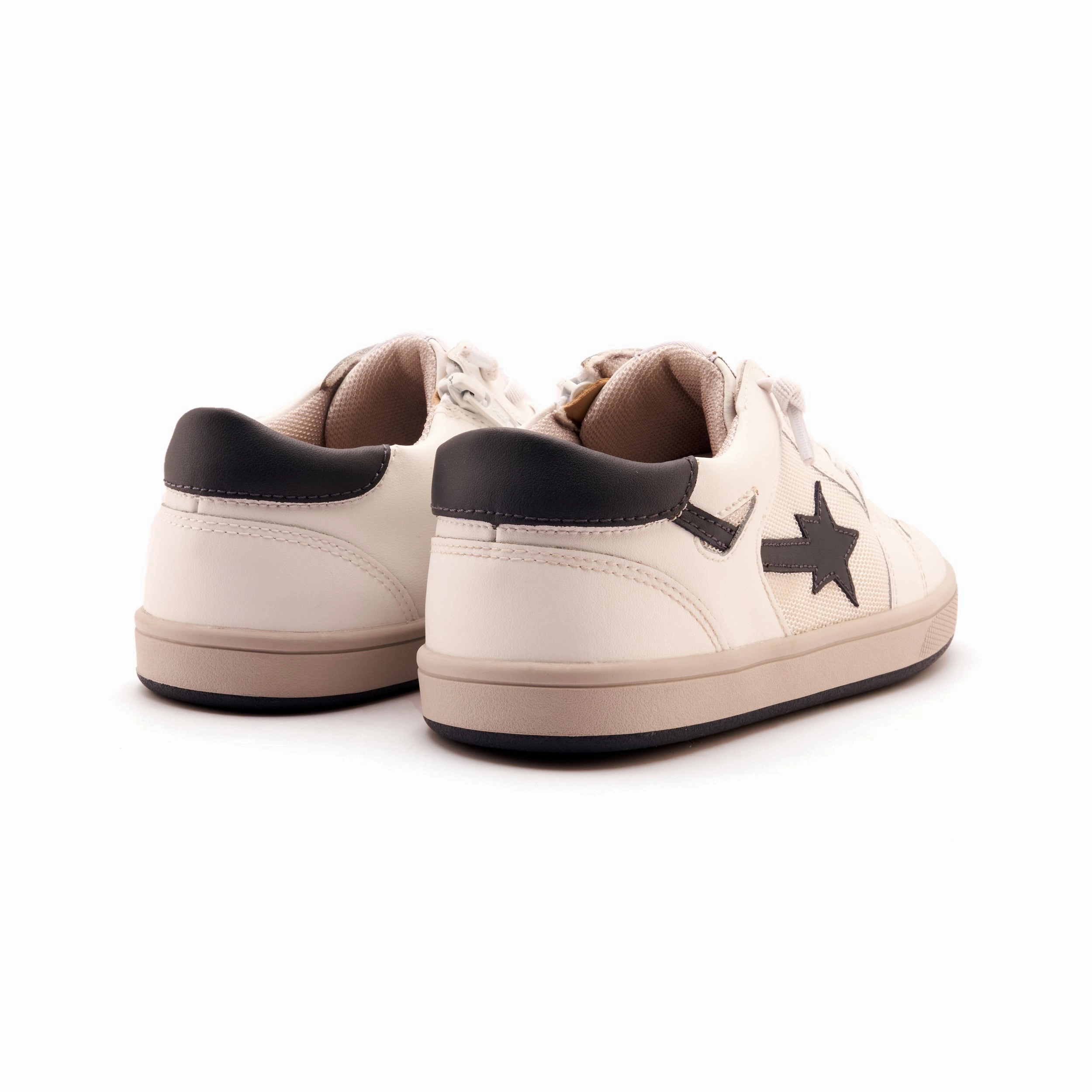 Gronk Sneakers Old Soles Boy's and Girl's Star Runner Casual Shoes - Snow / Navy / Gris