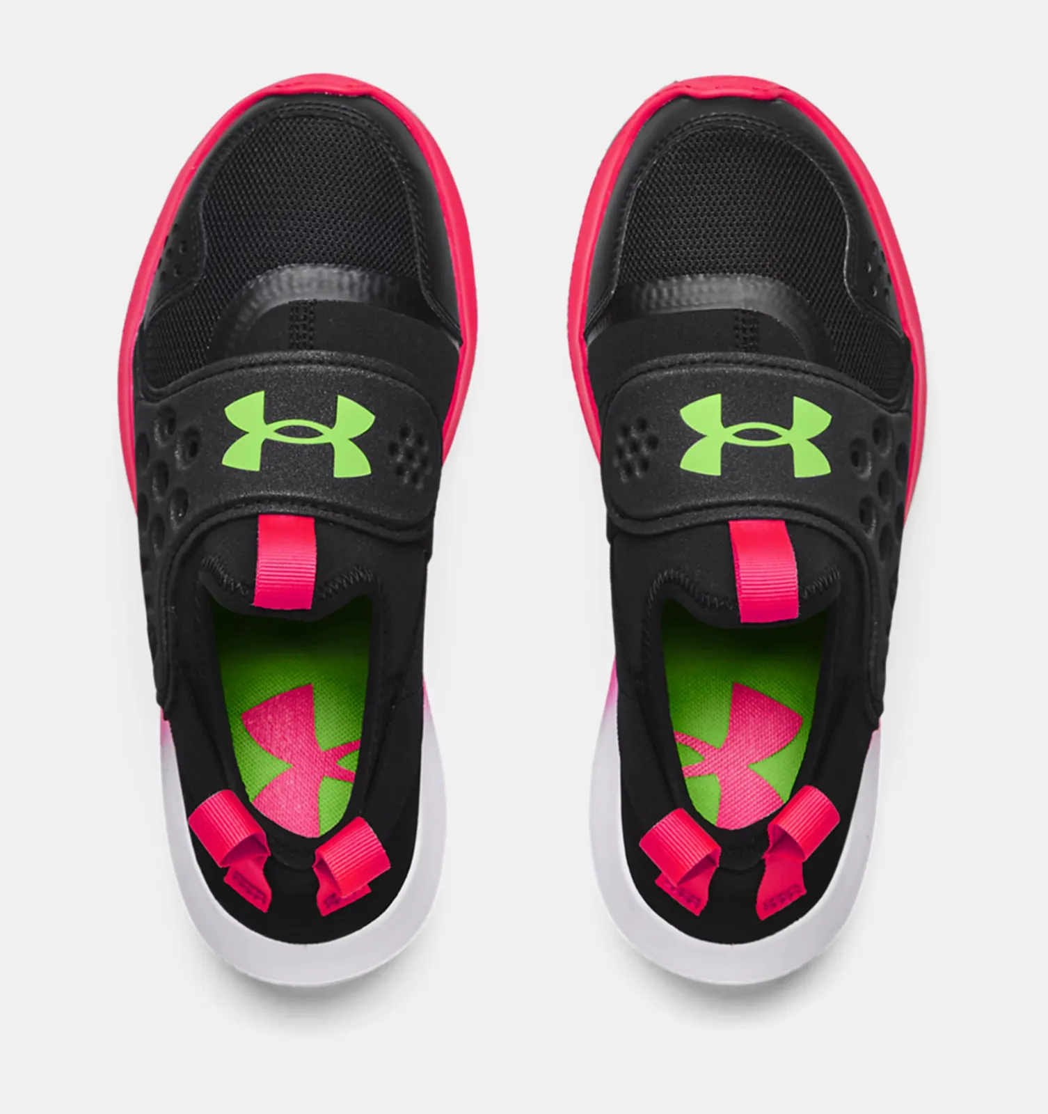 Best Shoes For Running With Achilles Tendonitis Under Armour Runplay Fade   3025395 Girls  Black Running Shoes JOBB031