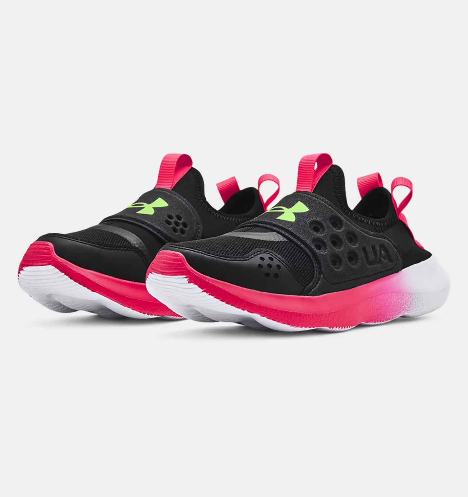 Under Armour Runplay Fade   3025395 Girls  Black Running Shoes JOBB031 Best Budget Running Shoes Uk