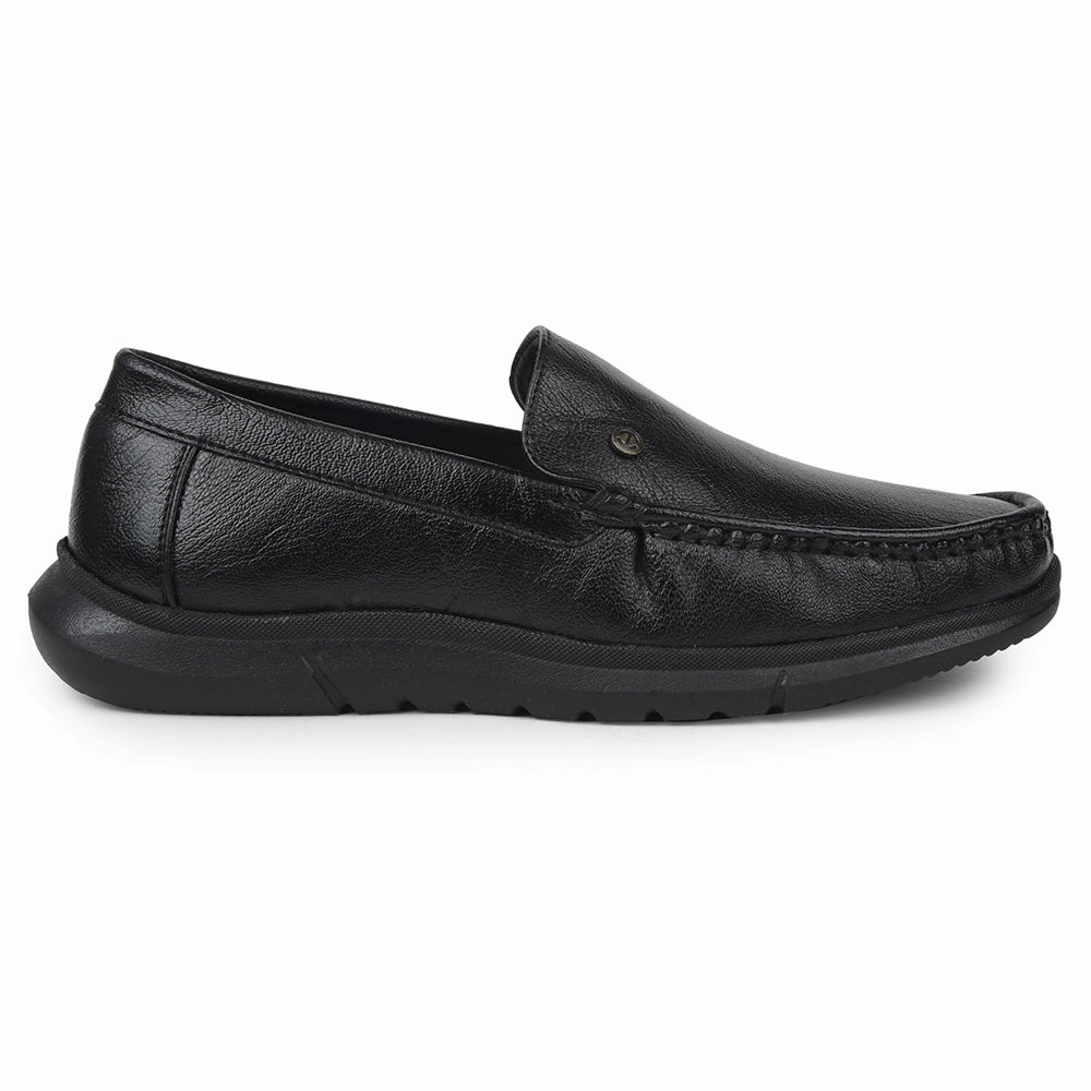 Loafers With Or Without Socks Healers Black Formal Loafers For Mens VSL-3 By Liberty