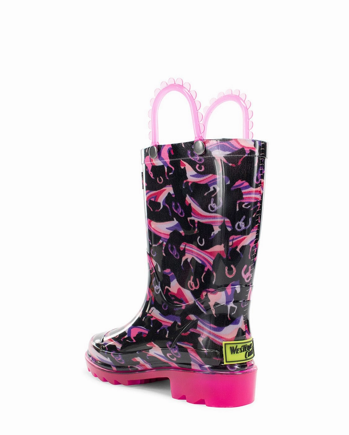 Hey Dudes Boots Kids Pastel Pastures Lighted Rain Boot - Black