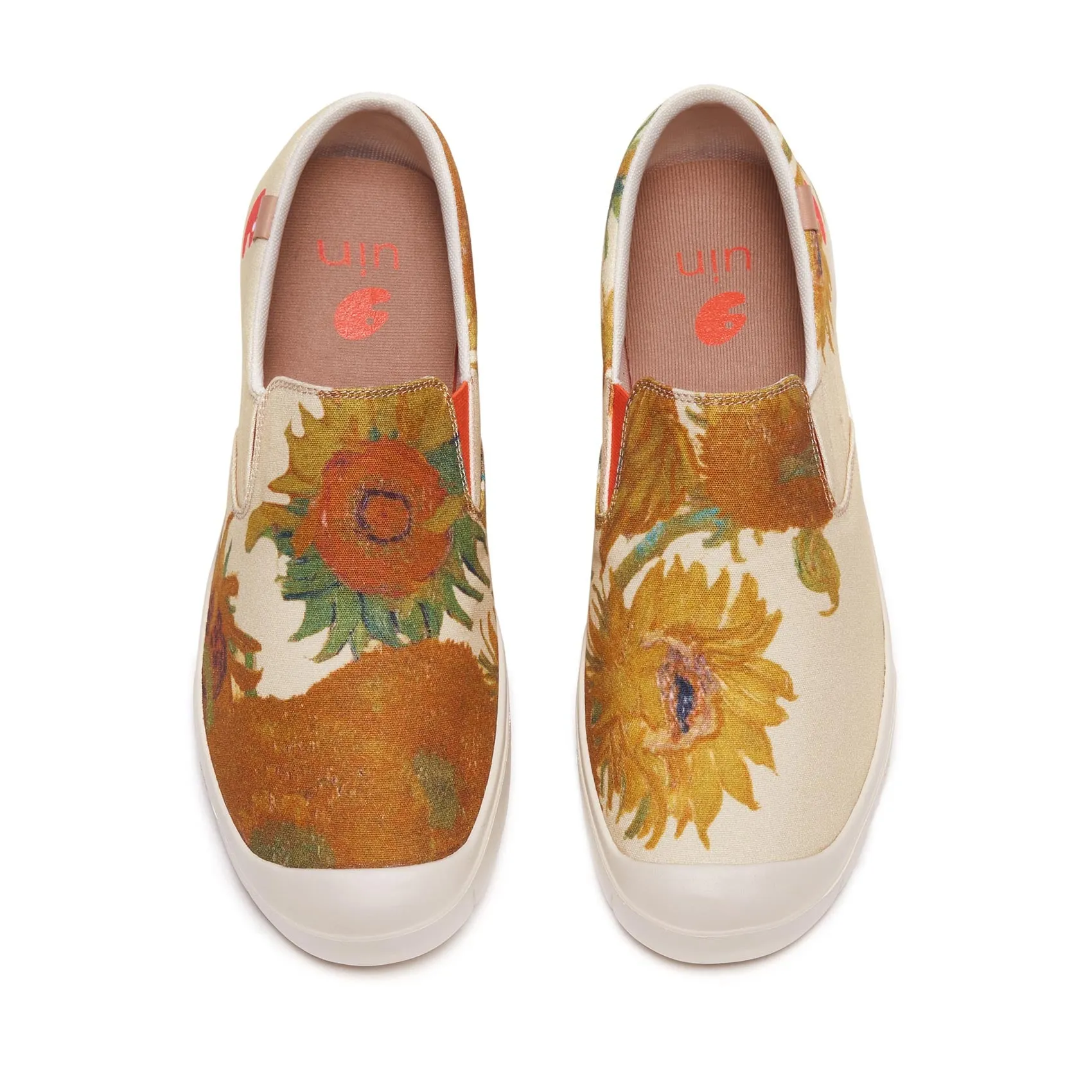 Van Gogh Sunflowers Cadiz Women All Black Sneakers