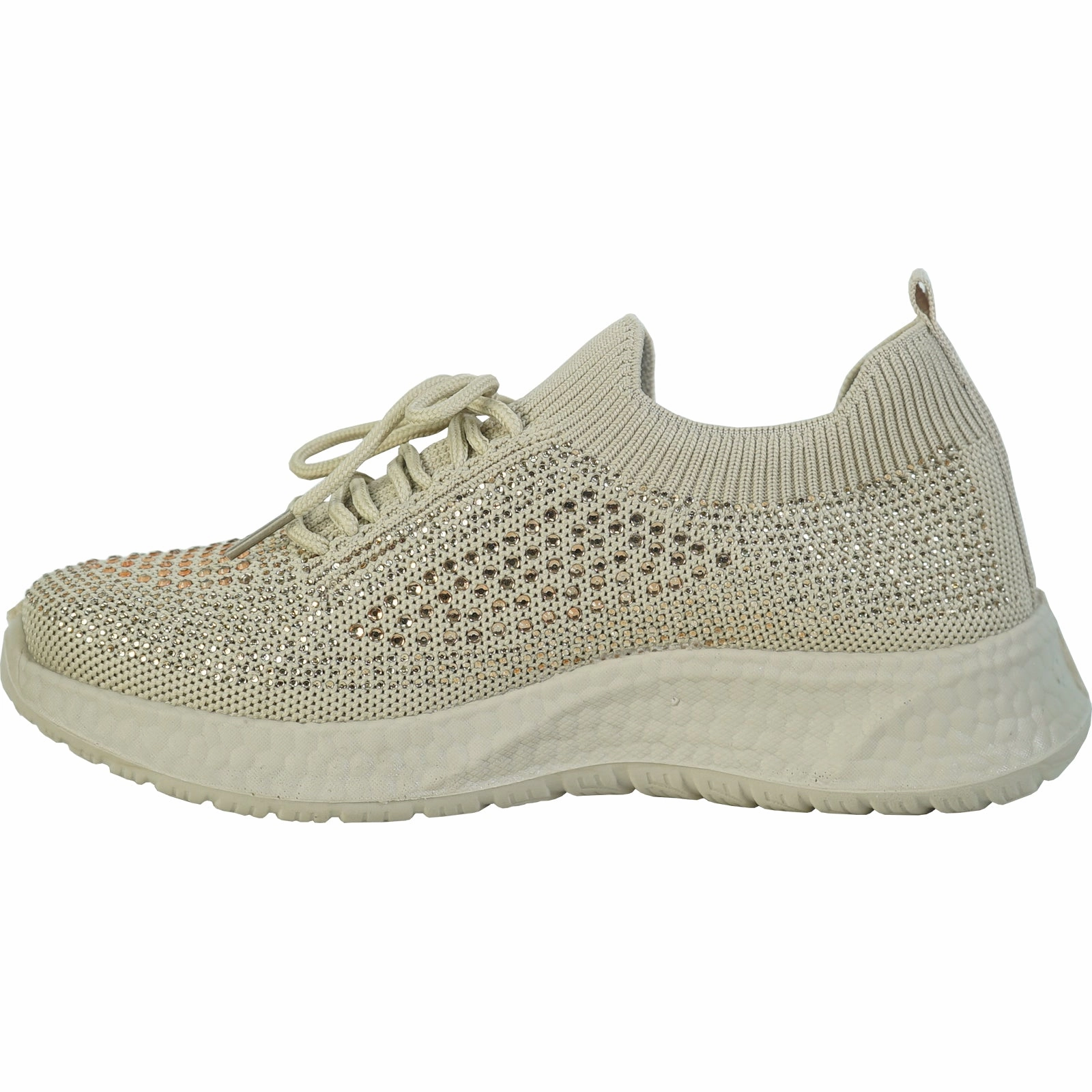VANGELO Women Casual Shoe YQ3260 Comfort Shoe Gold Hoka Shoes Feet