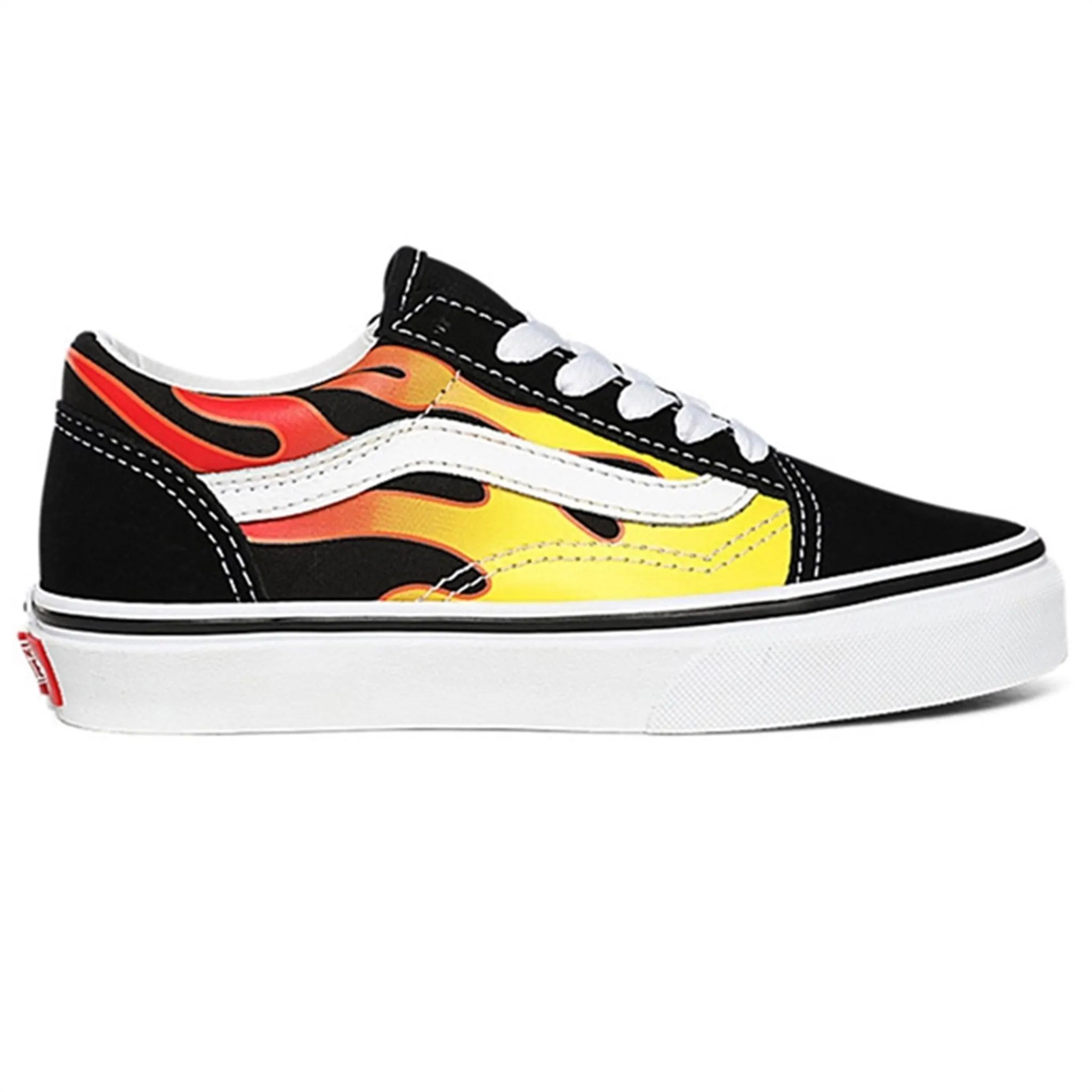 VANS UY Old Skool Flame Sneakers Black/True White Matching Sneakers