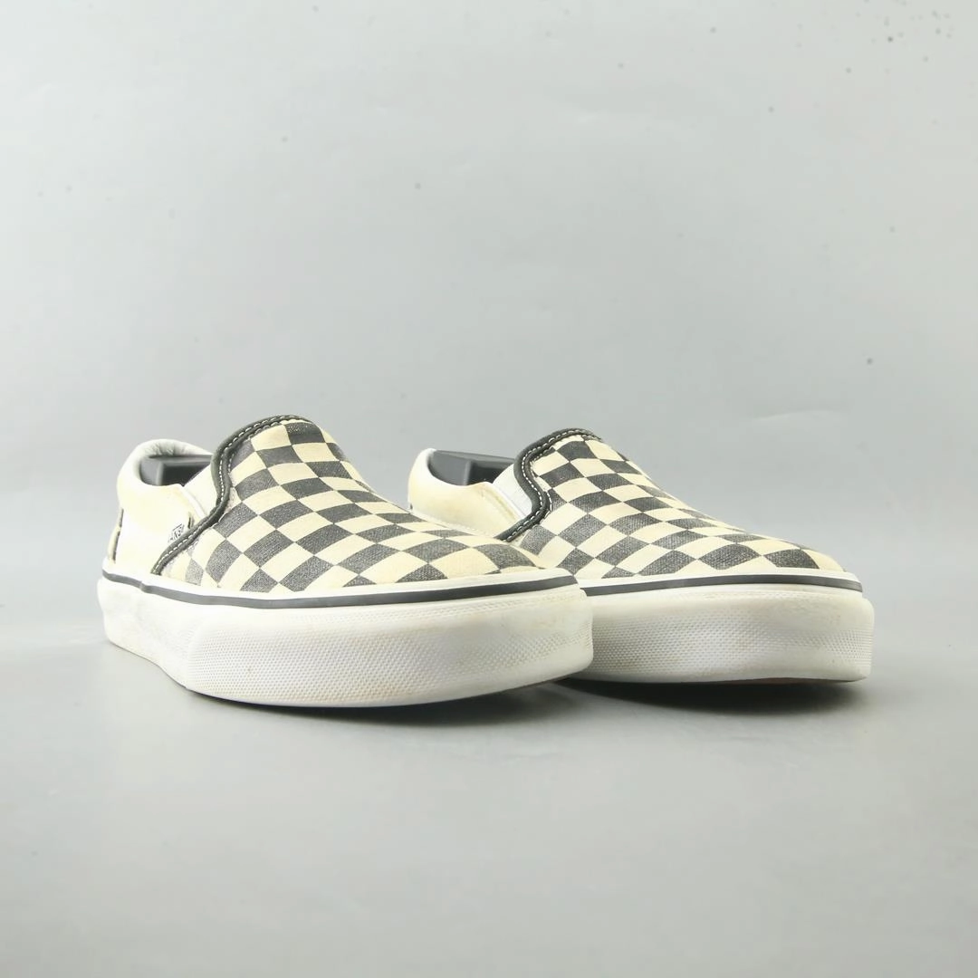 VANS CLASSIC  CHECKERBOARD Leather  Slip-on