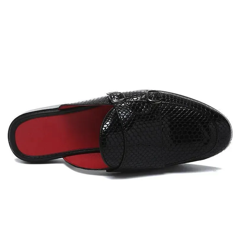 Monk Strap Slip-On Sandals Slip On Wedge Shoe