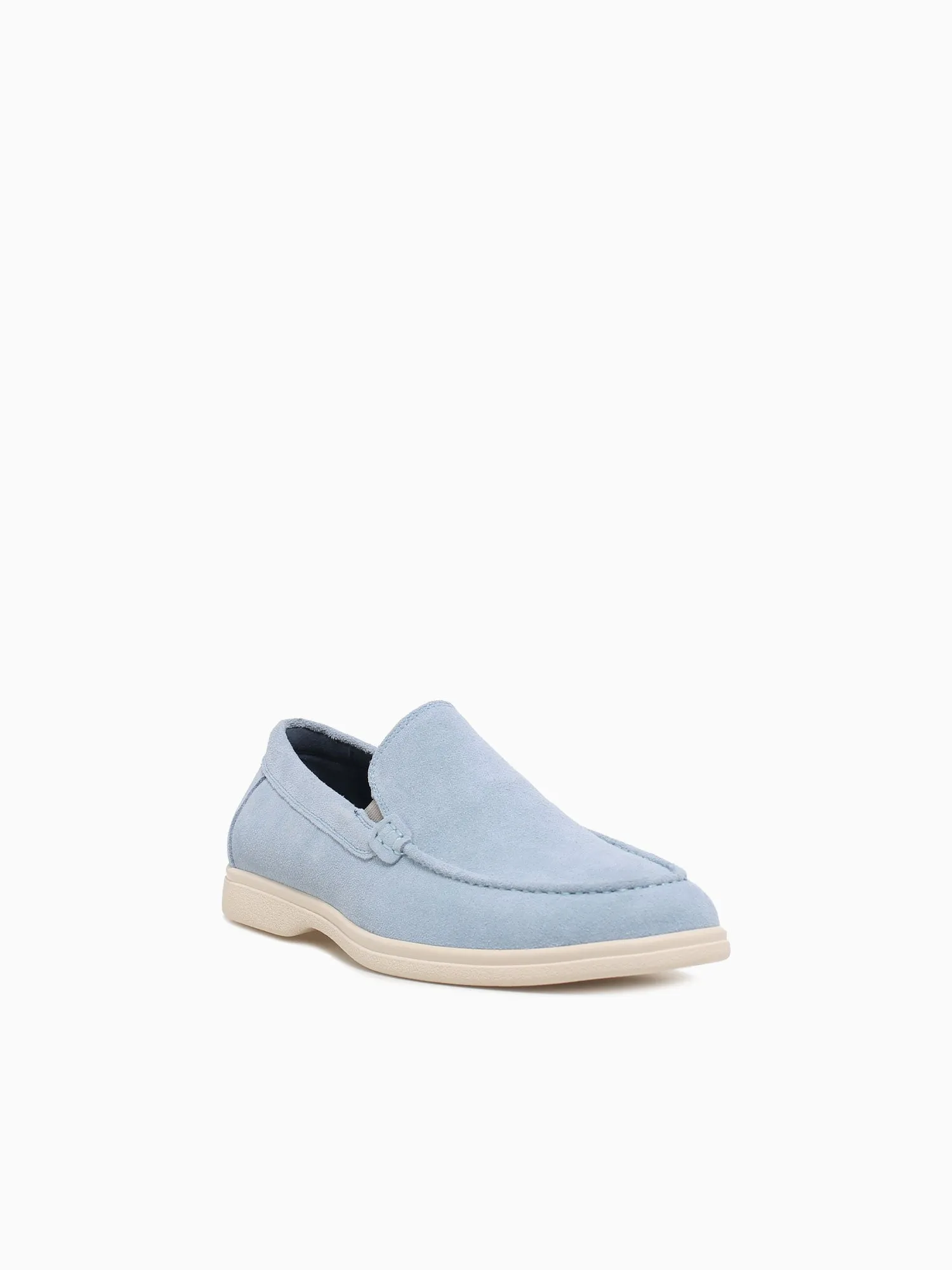 Viserys Lt Blue Suede Suede Shoes Loafers