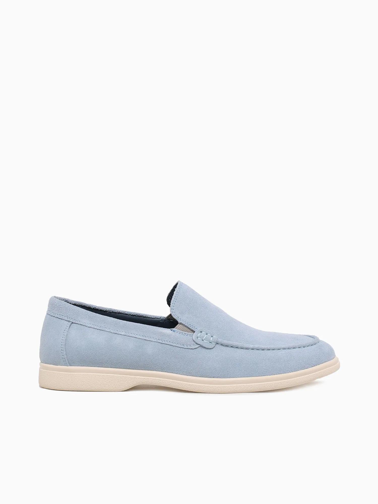 Shearling Loafers Viserys Lt Blue Suede