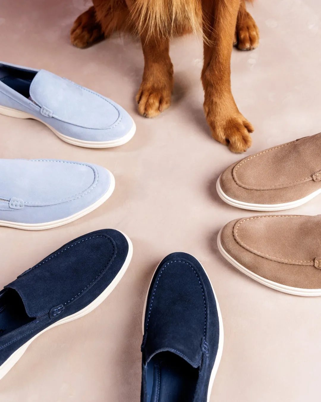 Viserys Navy Suede Uptown Loafers Vionic