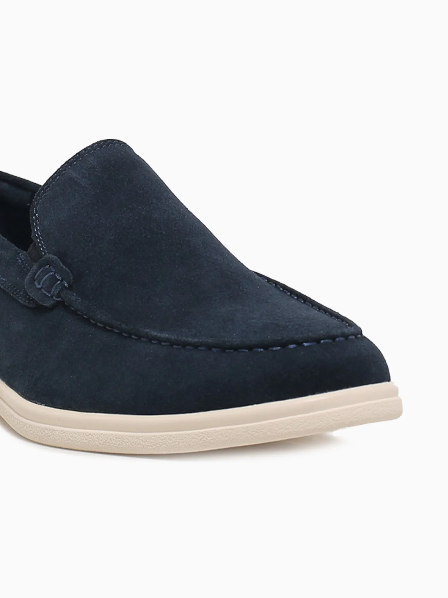 Viserys Navy Suede Loafers Albany