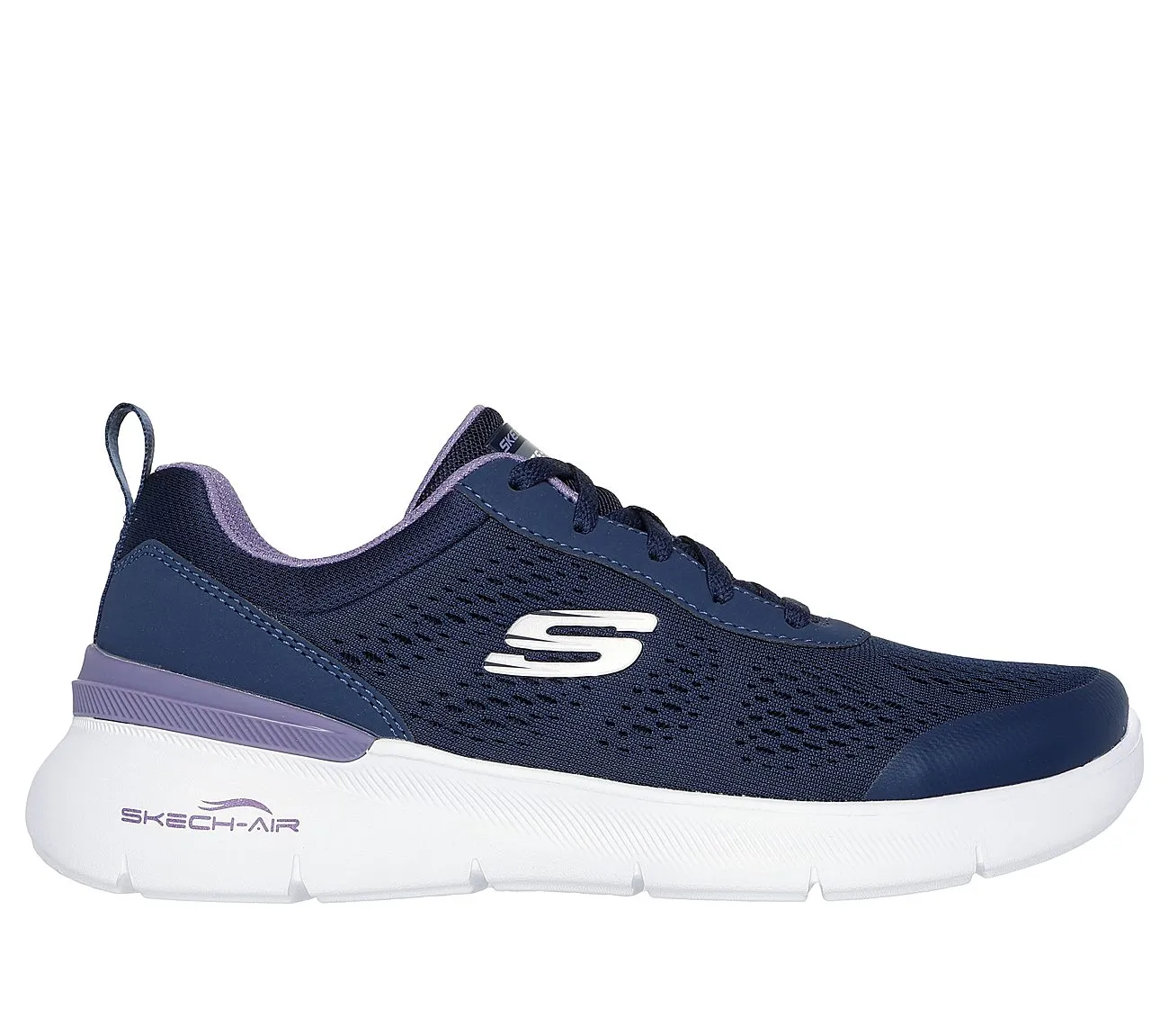SKECH-AIR DYNAMIGHT 2.0 - NEW HEIGHTS - NAVY LAVENDER Gold Flat Shoes Near Me