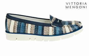 Vm Dobson Blue Jeffrey Campbell Platform Loafers