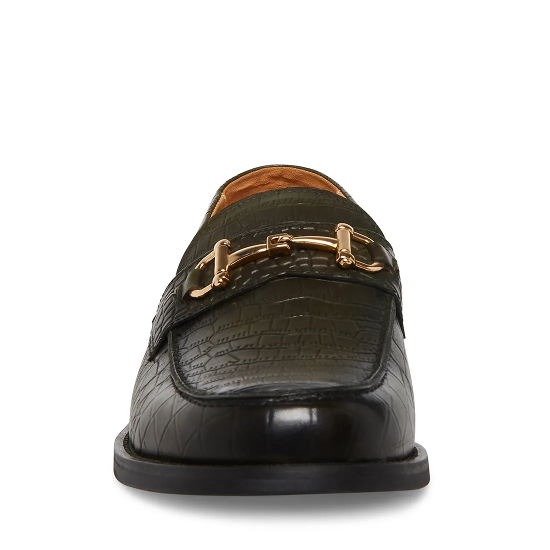 Navy Loafers WALLACE GREEN CROCODILE - SM REBOOTED