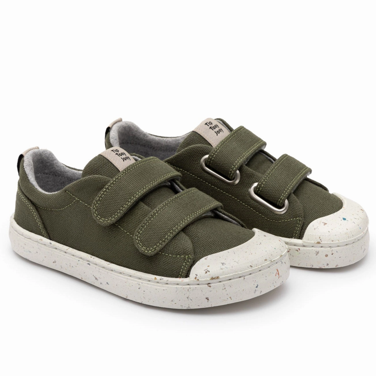 Ortho Sneakers Tip Toey Joey Boy's And Girl's Ramp Green Sneakers - Verde Musgo Eco Canvas