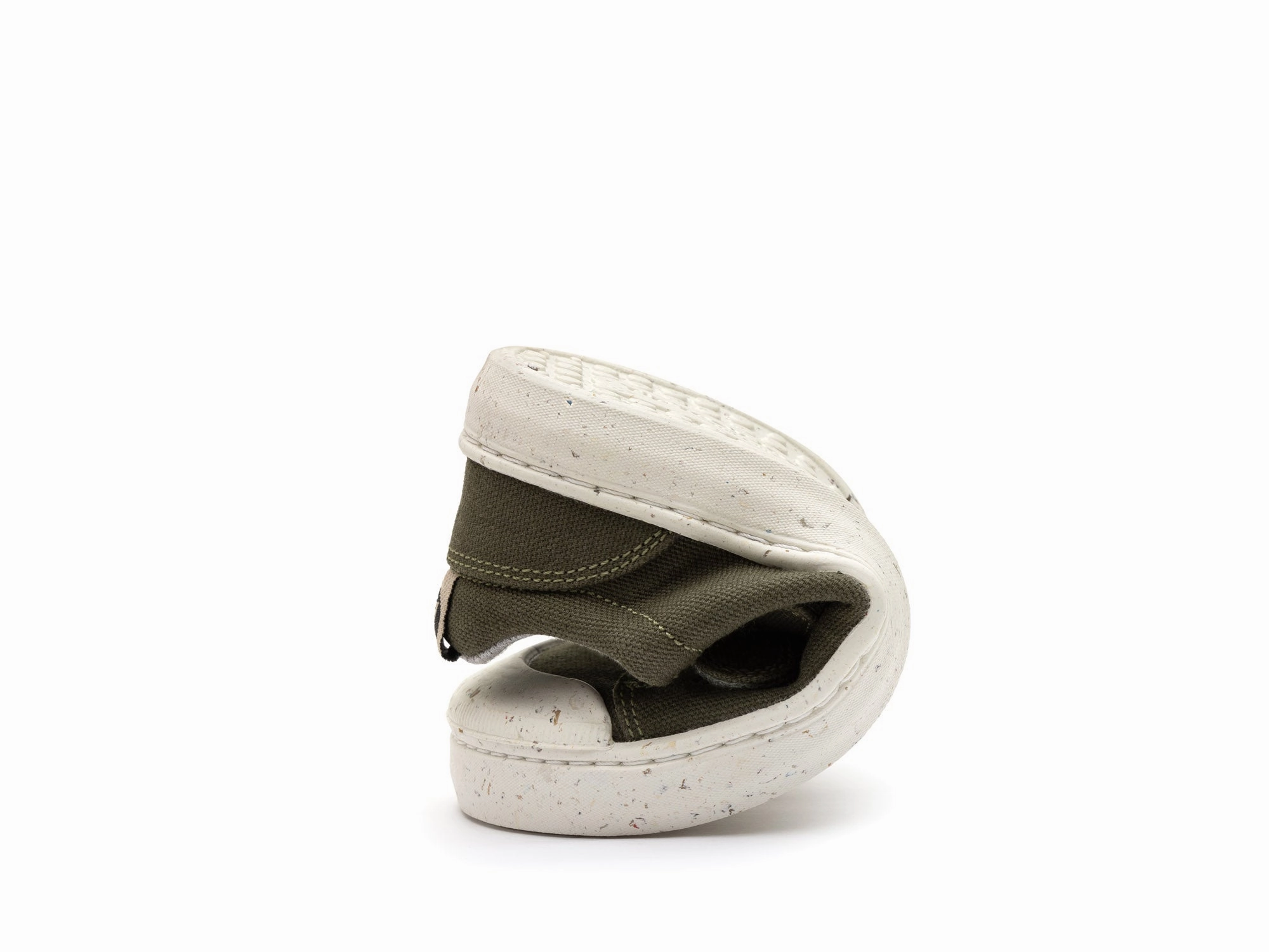 Tip Toey Joey Boy's And Girl's Ramp Green Sneakers - Verde Musgo Eco Canvas Sneakers With Best Arch Support