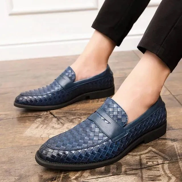 Weaved Penny Loafer Shoes For Men Best Socks For Penny Loafers