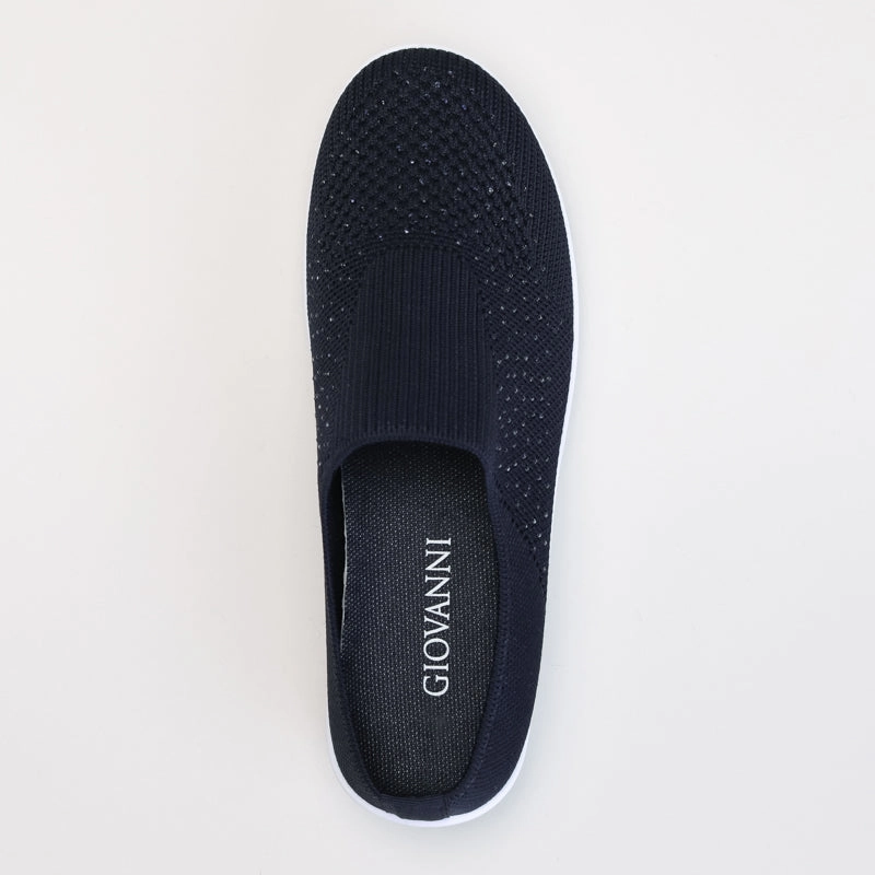 Comfort Knit Push In Ballet Flat Work Shoes