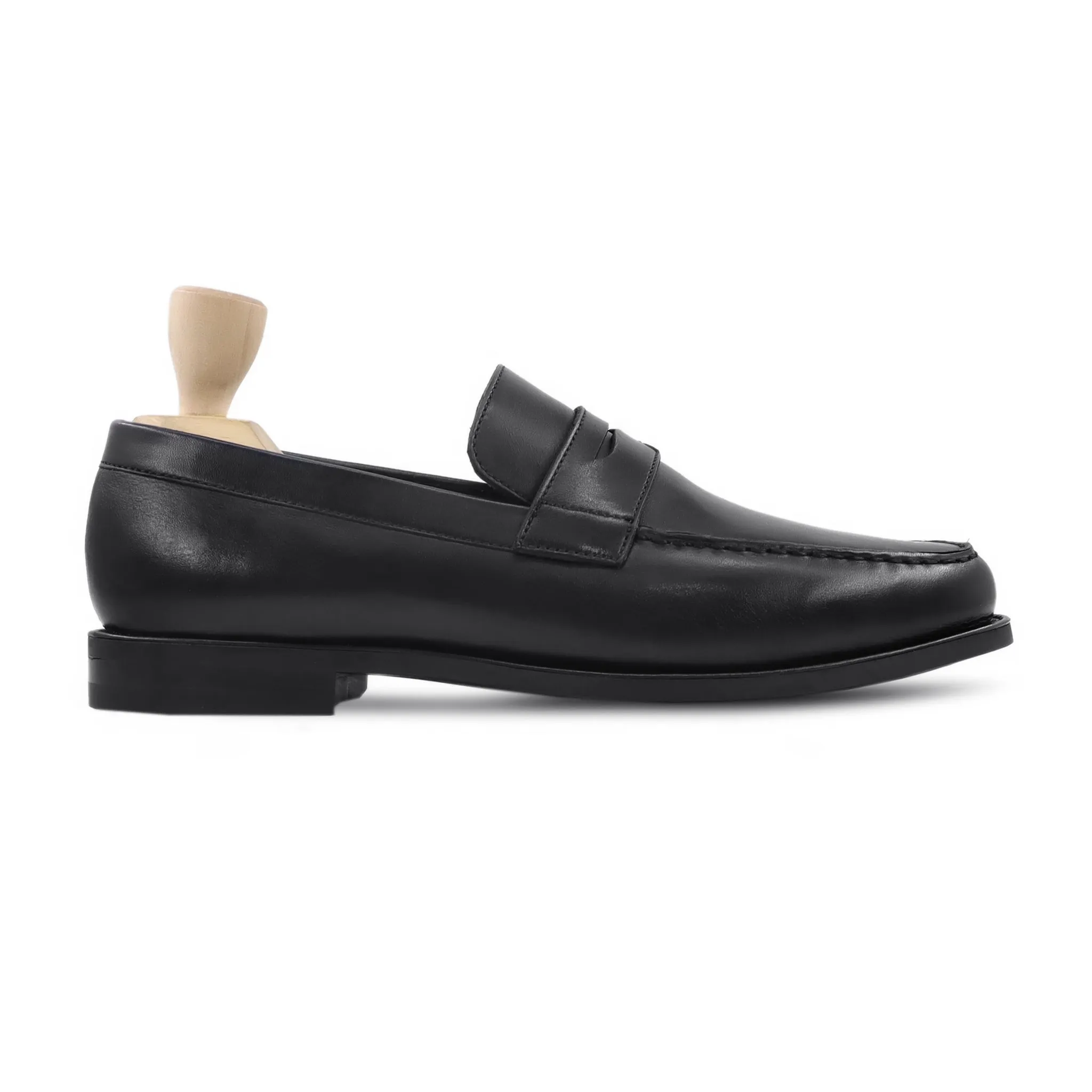 Shaggy - Men's Black Calf Leather Loafer Birdies Loafers
