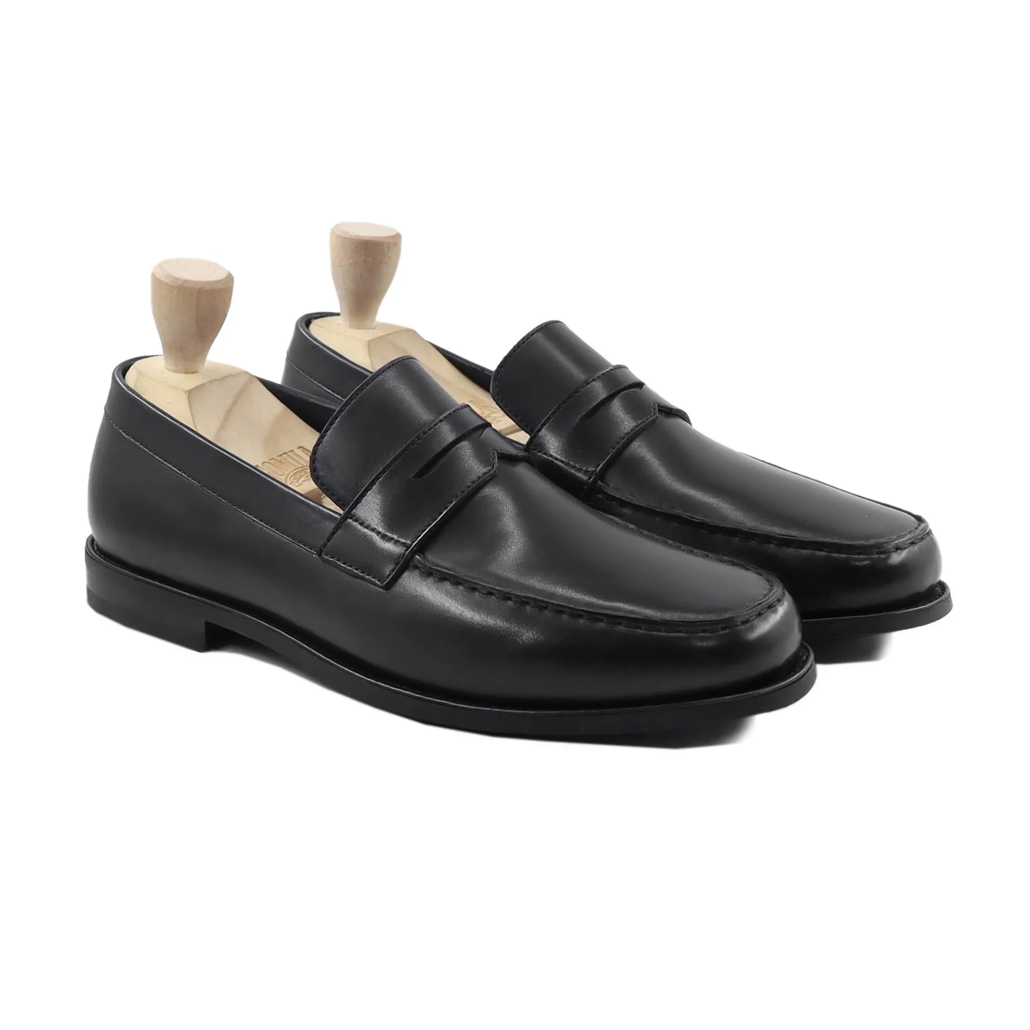 Comfort Loafers Shaggy - Men's Black Calf Leather Loafer