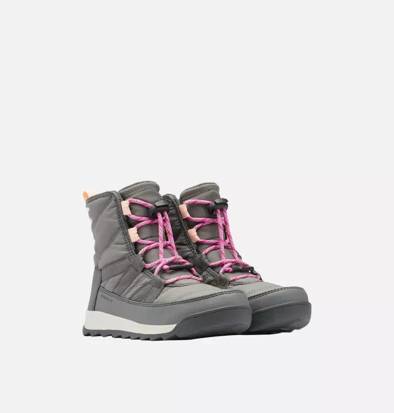 Carolina Sneakers Sorel Whitney II Short Lace 1921401-053 Winter Boot Kid Gray Waterproof VER092