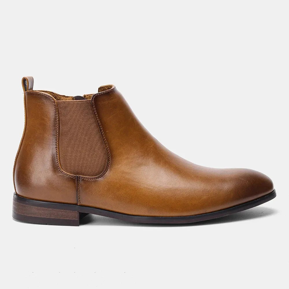 West Louis Business-Men Dress Style Leather Ankle Chelsea Boots