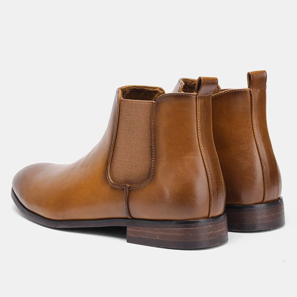 West Louis Business-Men Dress Style Leather Ankle Chelsea Boots