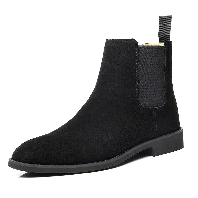 West Louis Classic Cow Suede Leather Chelsea Boots