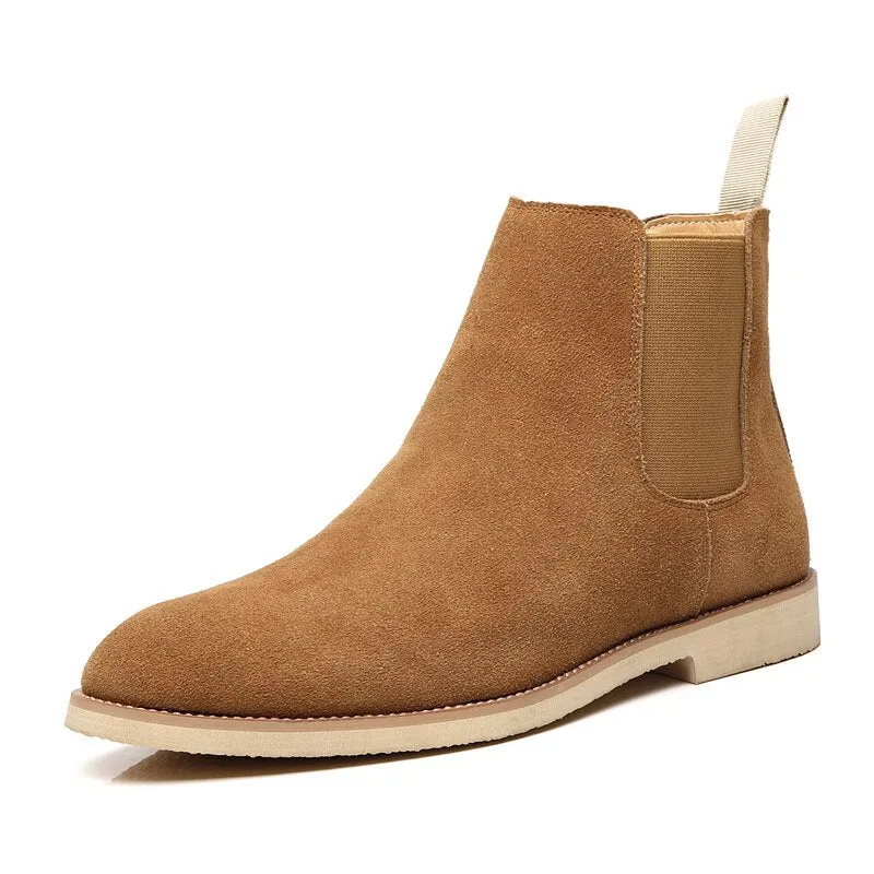 West Louis Classic Cow Suede Leather Chelsea Boots