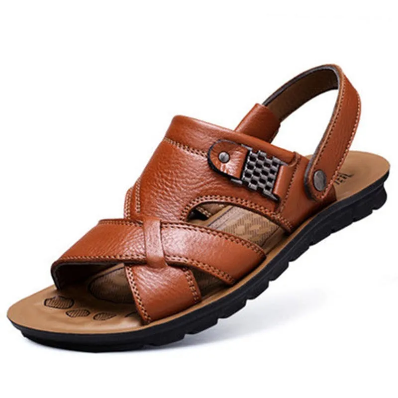 Egyptian Sandals West Louis Comfortable Leather Soft Sandals