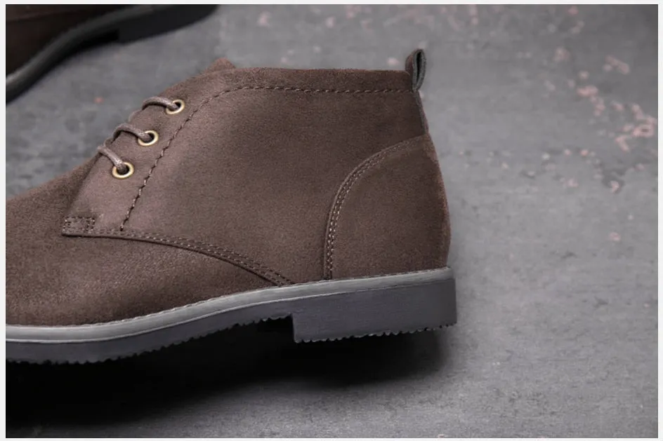 West Louis Designer Handmade Suede Elegant Chukka Boots