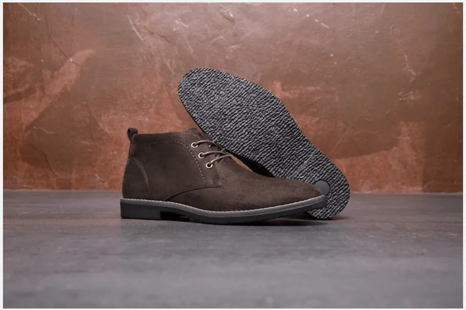 West Louis Designer Handmade Suede Elegant Chukka Boots