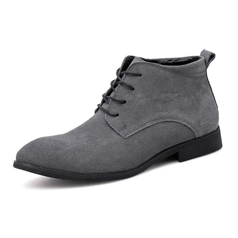 West Louis Luxury Business-Men Suede Leather Chukka Boots