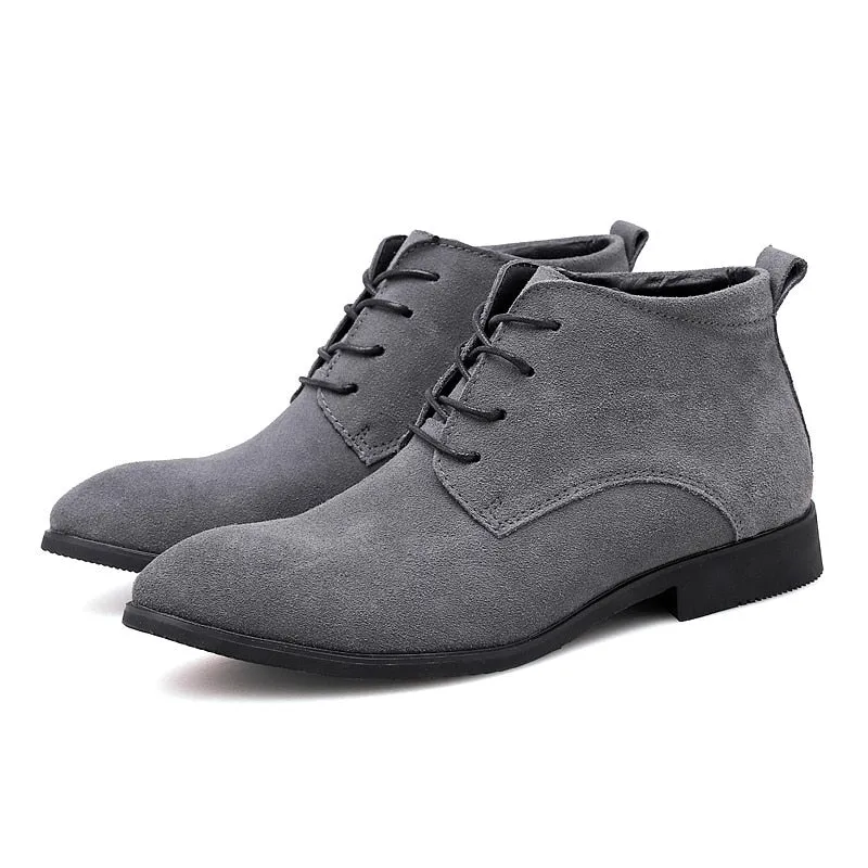 West Louis Luxury Business-Men Suede Leather Chukka Boots