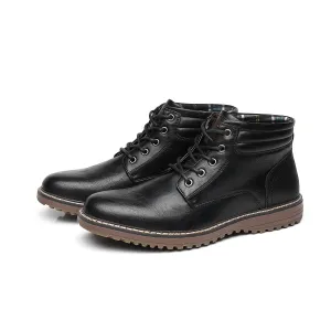 West Louis Luxury Handmade Leather Office Ankle Boots 