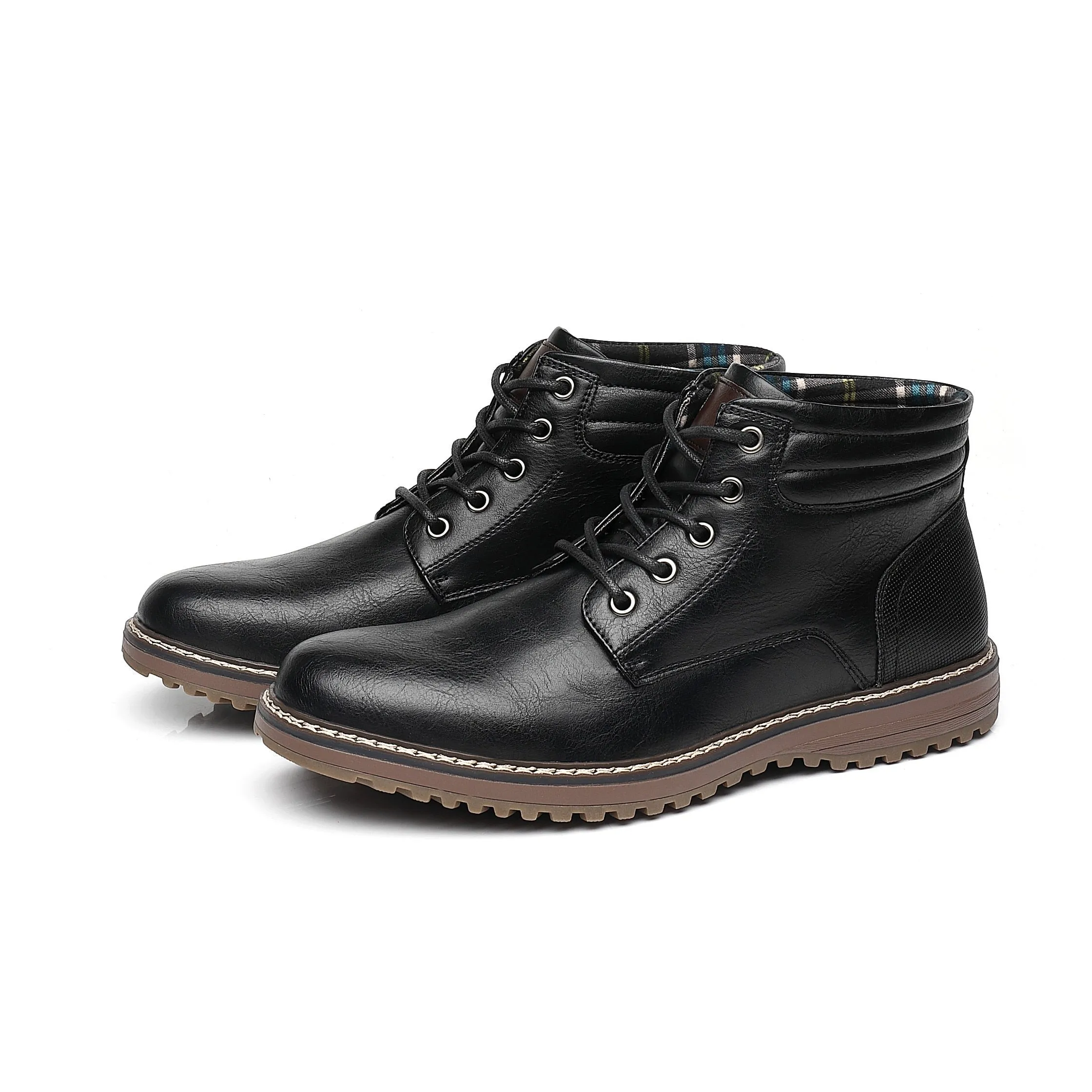 West Louis Luxury Handmade Leather Office Ankle Boots 